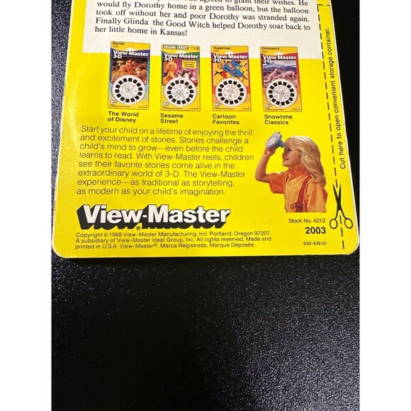 Vintage 1988 View-Master 3-D Showtime Classics – The Wizard of Oz – Sealed - Picture 4 of 6